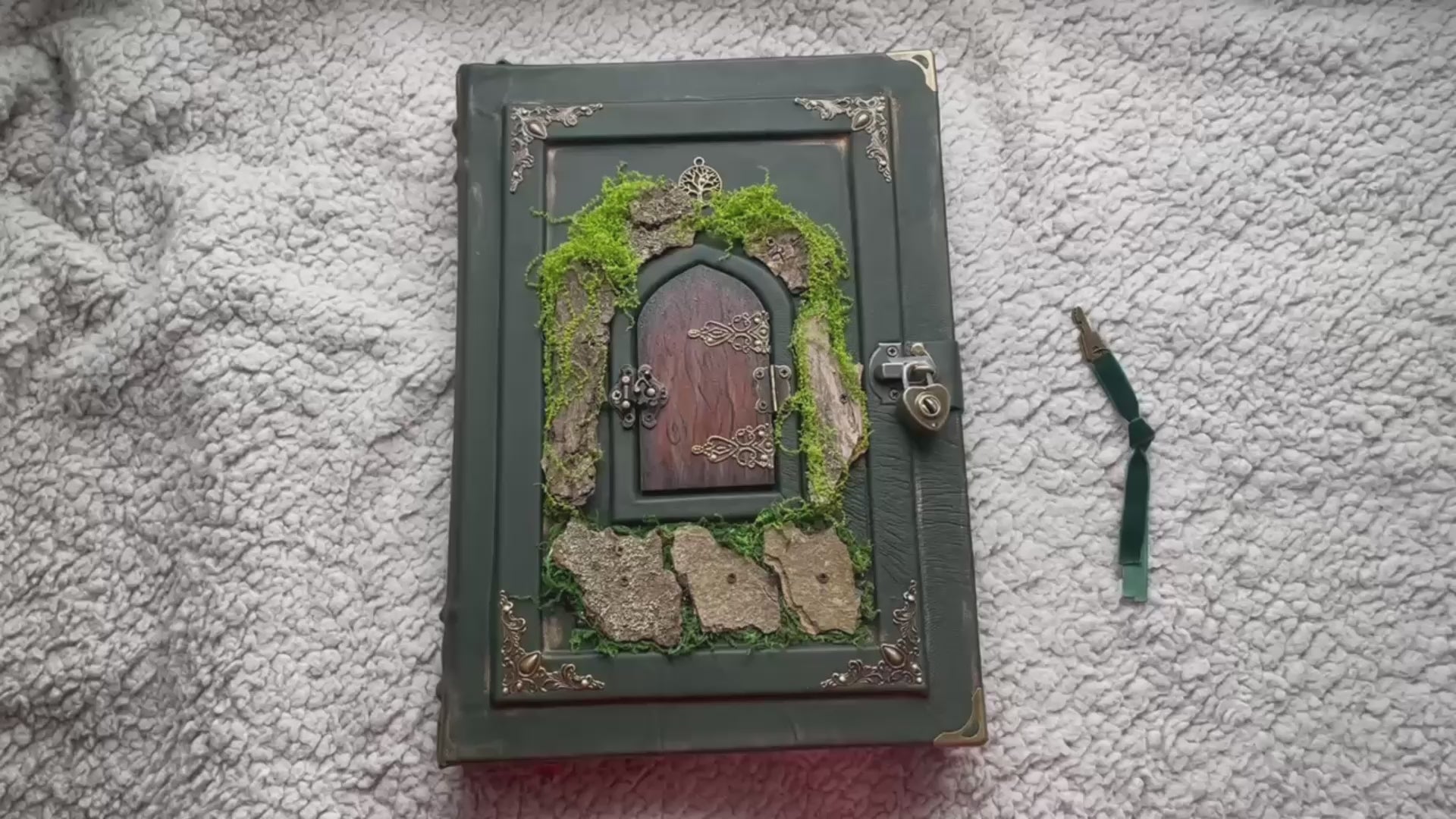 Enchanted Miniature Door – Forest Fairytale Grimoire