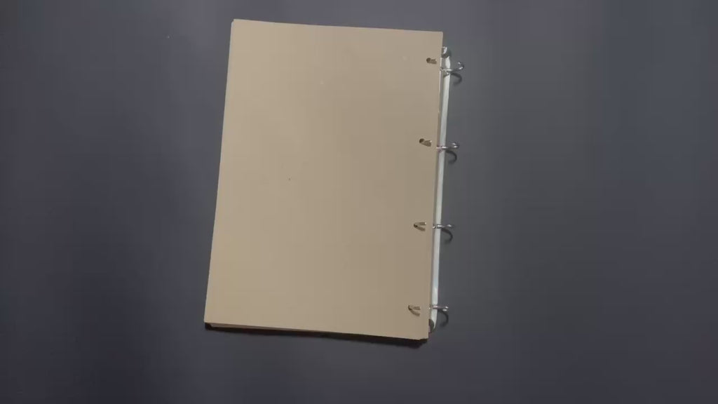 Kraft Binder Refill Pages – Grimoire Inserts, Hole-Punched Journal Sheets