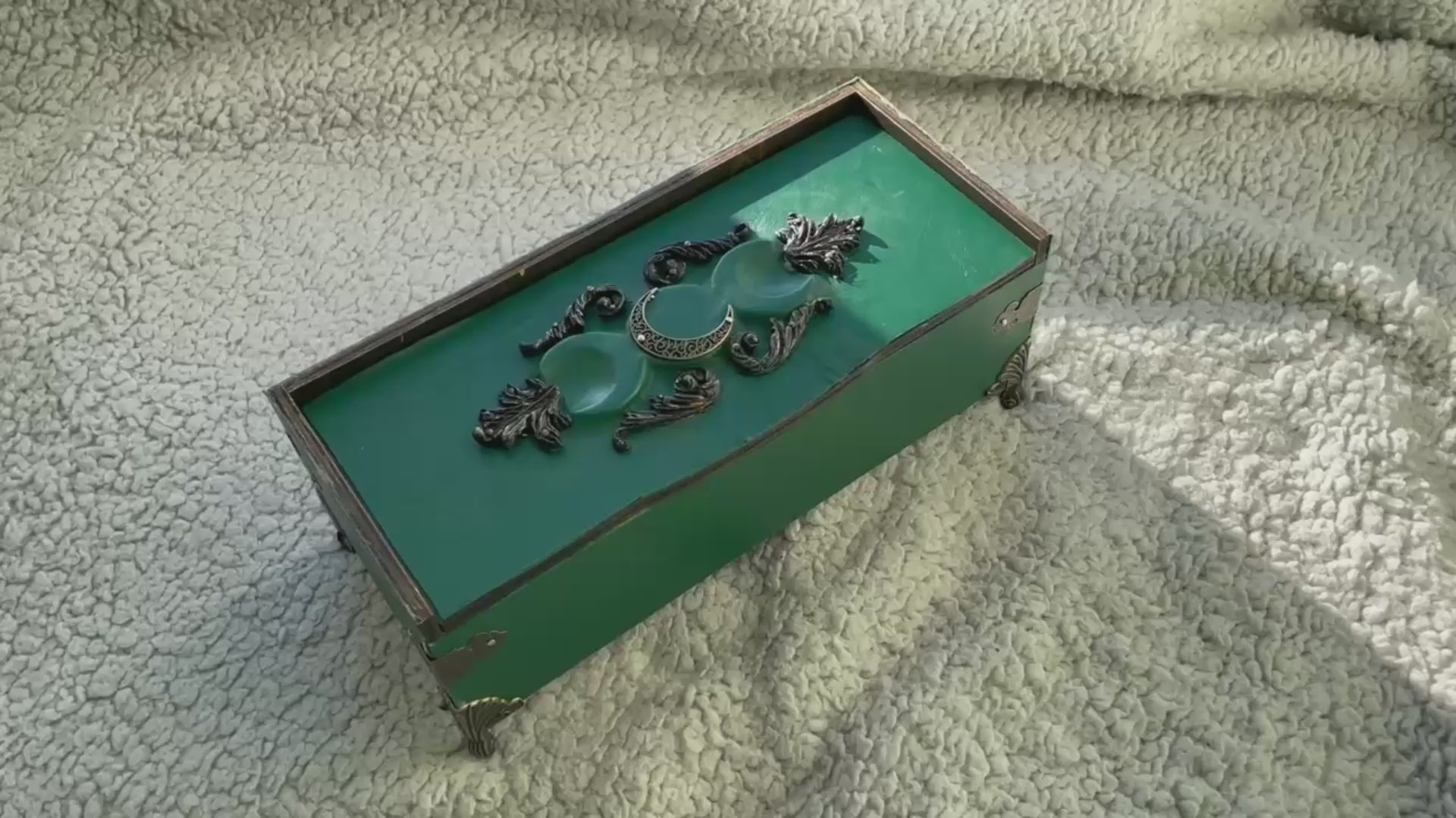 Gothic Leather Casket Box for Magic Artifacts & Witch Jewelry Storage Ideal Gifts